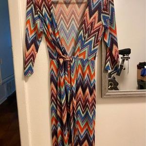Colorful Wrap Dress